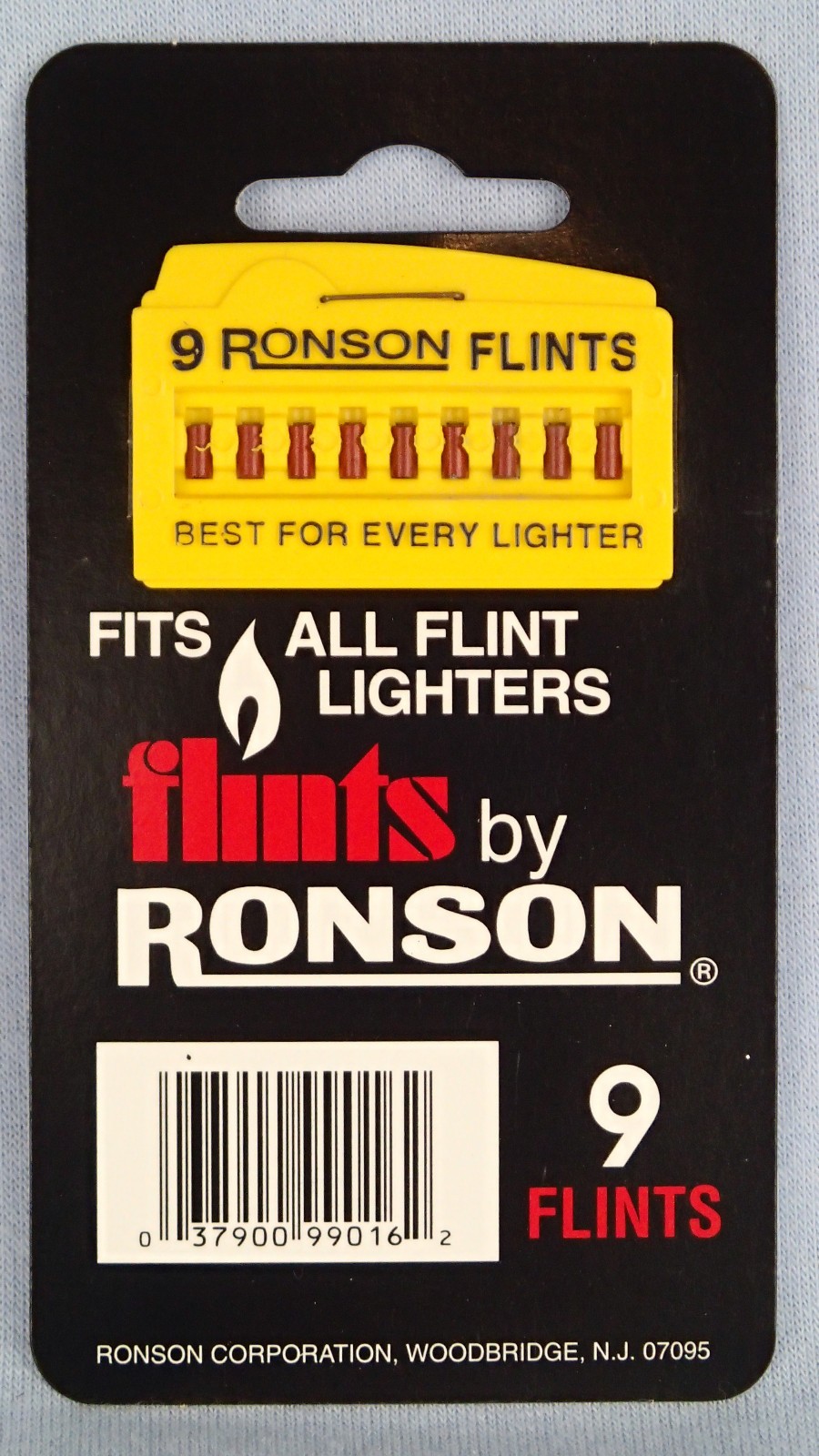 Genuine Ronson Lighter Flints 9 Flint Card Zippo SHIPPED FREE WITHIN THE U.S!