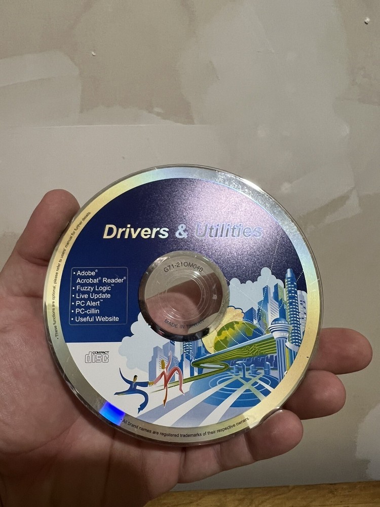 Drivers & Utilities Adobe Acrobat, Fuzzy Logic, Live Update, PC Alert, Norton CD