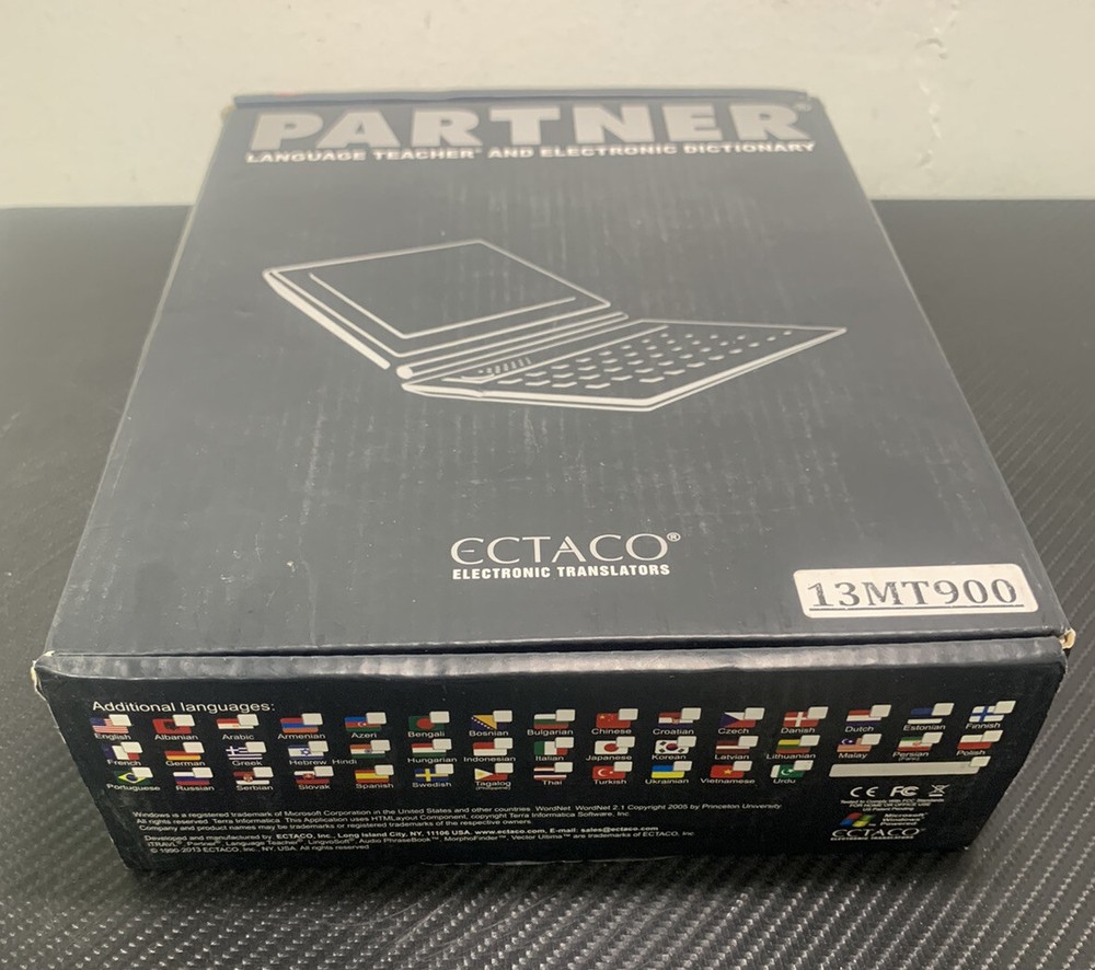 ECTACO Partner 13MT900 Deluxe Multilingual Electronic Dictionary - NEW! FAST!