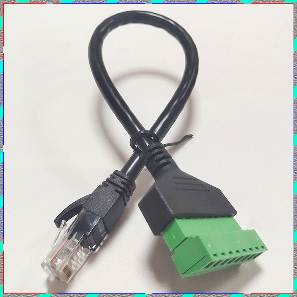 RJ45 revolution terminal 8-core extension Network cable adapter cable can fixed