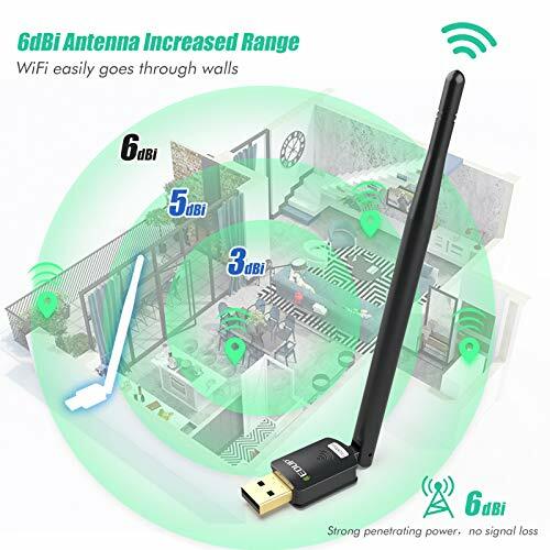 USB WIFI ADAPTER for PC Computer Wireless Network Dongle High Gain Antenna