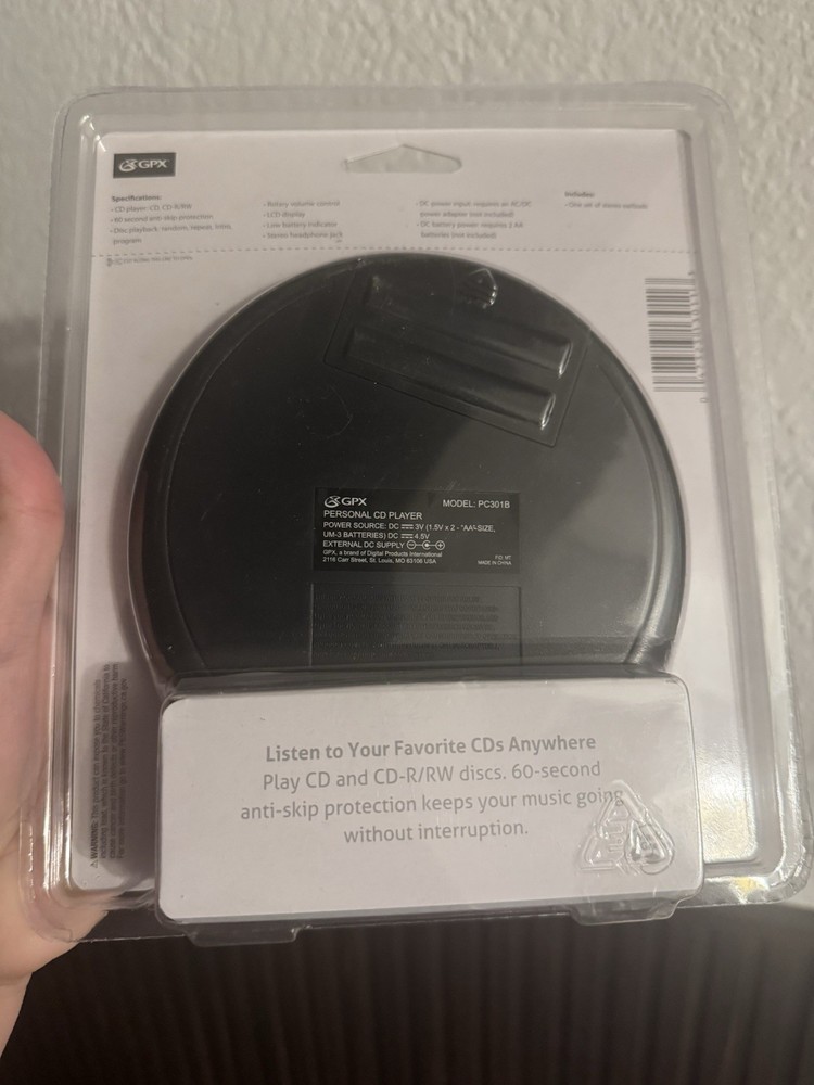 GPX PORTABLE CD PLAYER BRAND NEW