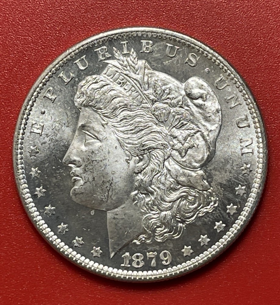 1879 S Morgan Silver Dollar, Gem Uncirculated, Appears Prooflike.