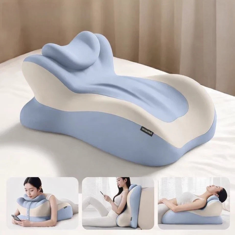 Couples Support Pillow Memory Foam Cushion for Intimacy Comfort & Back Support