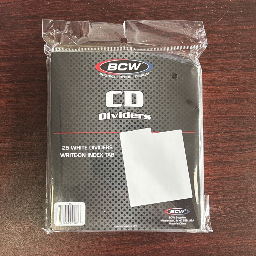 BCW Compact Disc Dividers