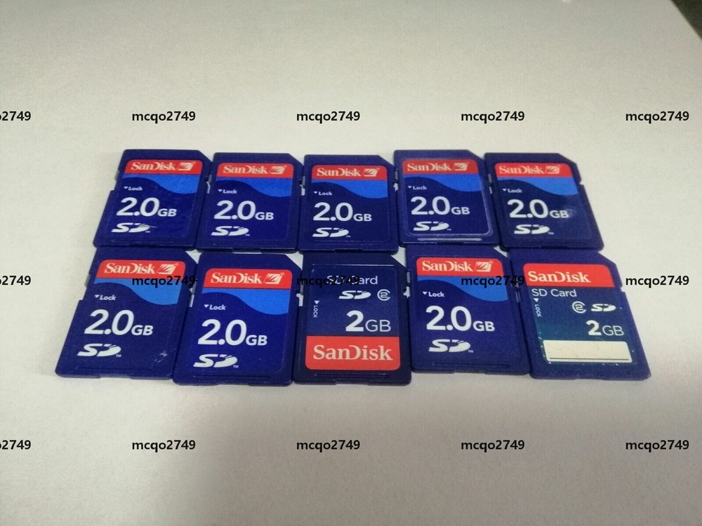 10PCS   SANDISK SD  2GB   CARD memory card