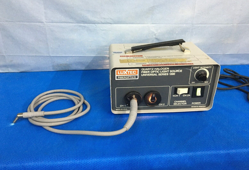 Luxtec Fiber Optics 001300A Light Source Universal Series 1300 with Light Cable