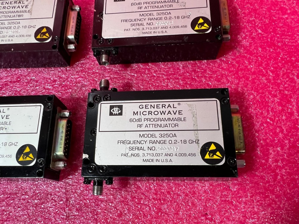 1 Pc General Microwave 3250A Broadband Programable RF Attenuator 60dB 0.2-18 GHz