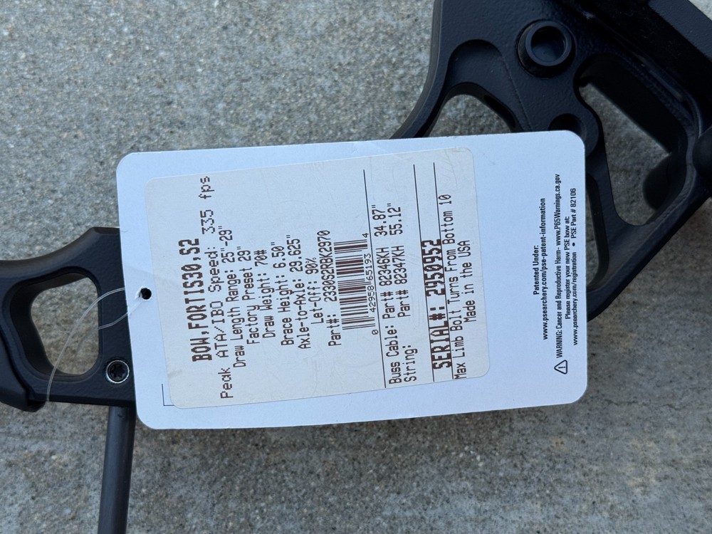 PSE Fortis 30 S2 RH