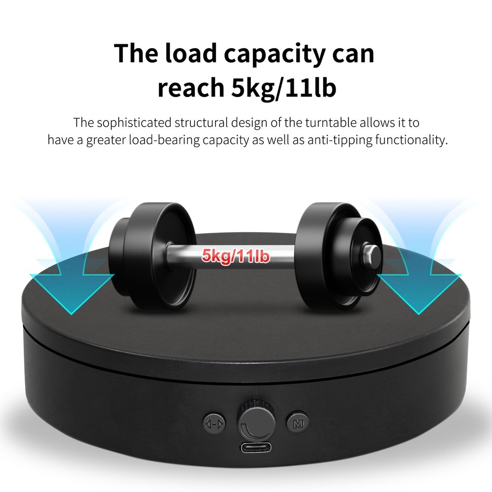 Rotating Display Stand,360° Silent Spinning Display Stand,Speed-adjustable Ro...