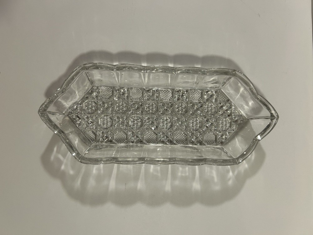 Clear Glass Olive/Pickle Tray