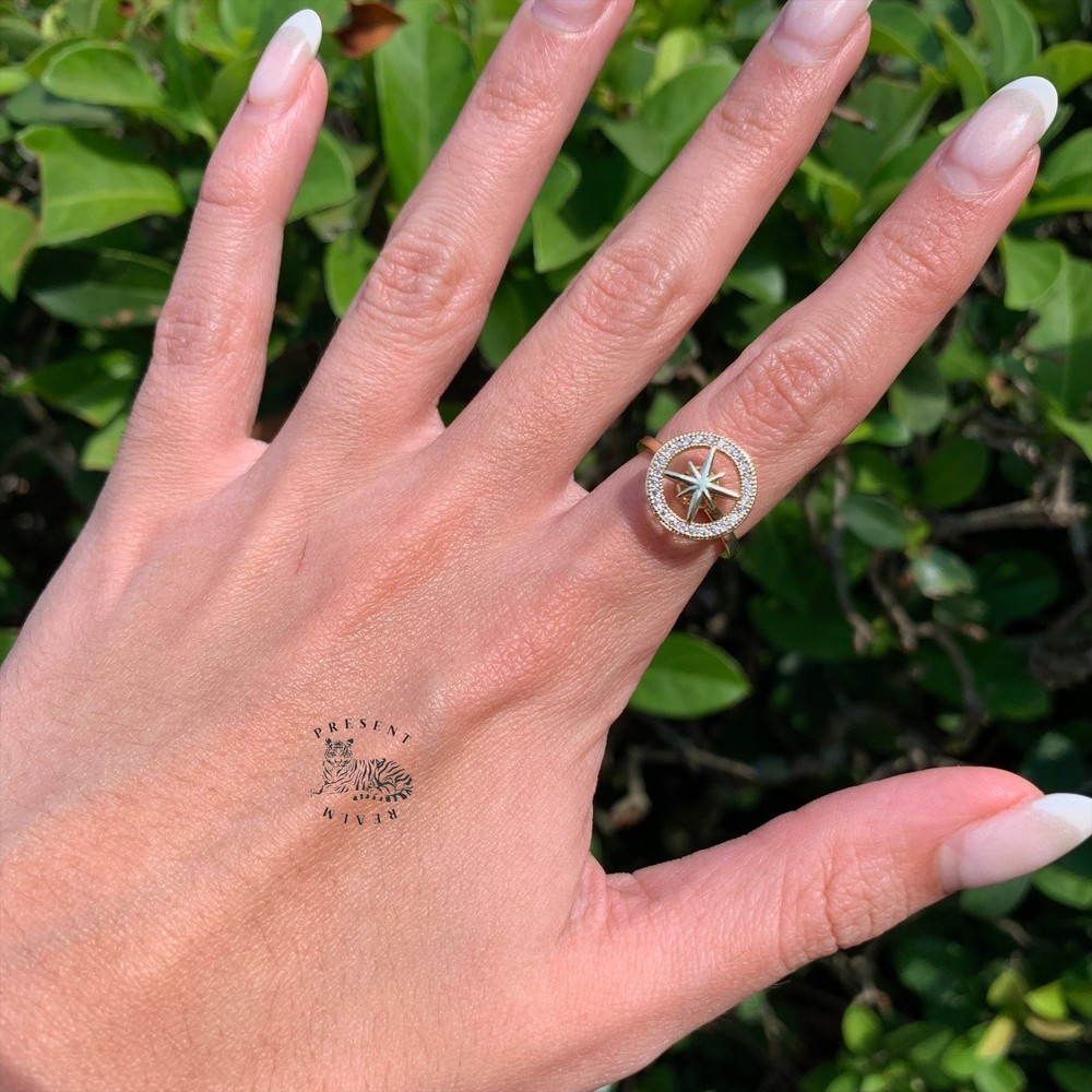 Fidget Ring Women, Spinner Ring, ADHD Ring - Northstar