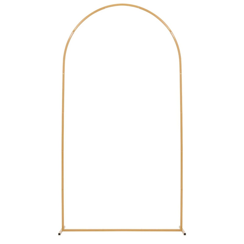 Arch Backdrop Stand, 7.2 x 4 ft, Stable Structure, Easy Assembly, 1 Piece Gold