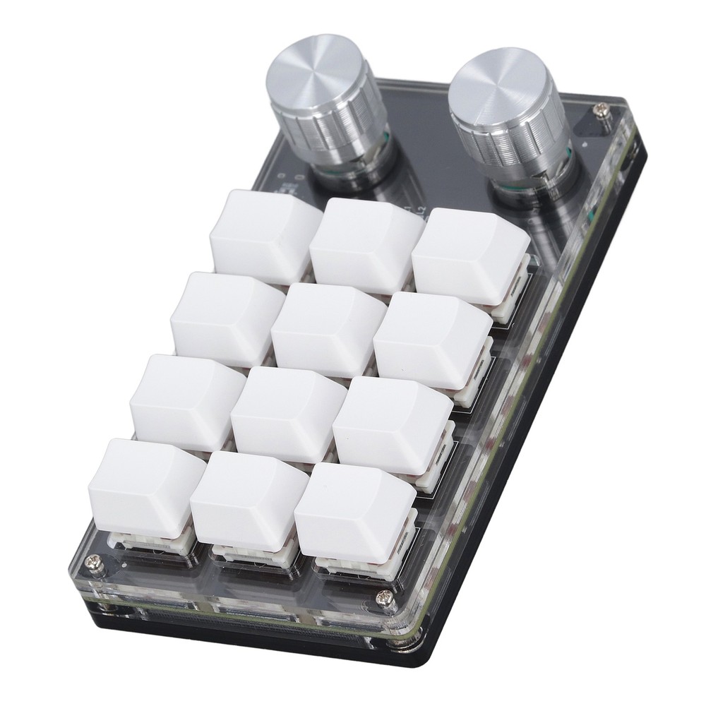 12 Key Knob Keyboard Programmable USB Dustproof Red Switch Mechanical New
