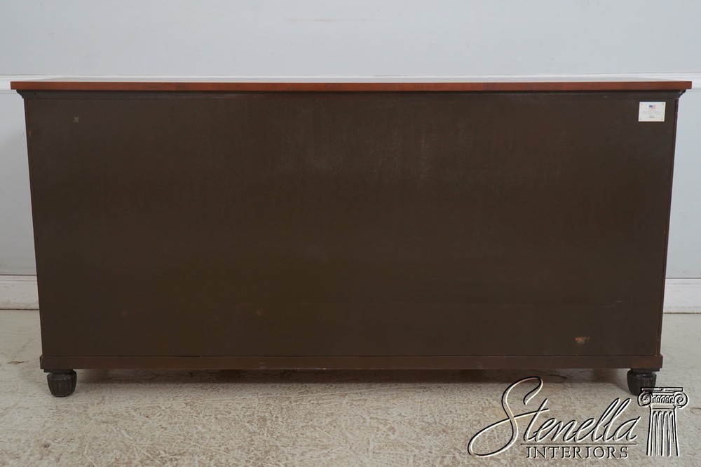 70548: BAKER Neoclassical Mahogany Sideboard w. Ebonized Details