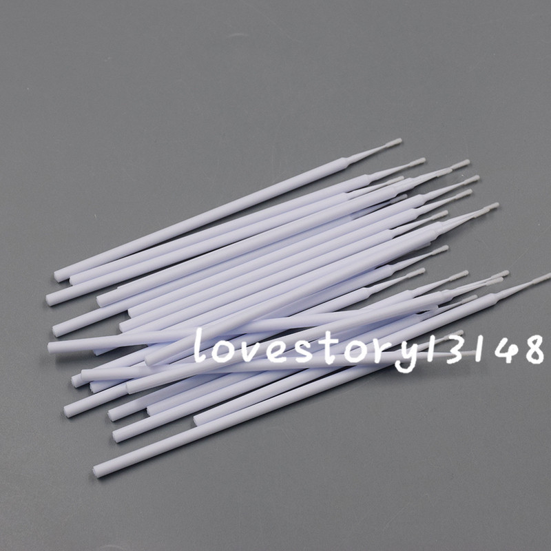100 Pcs Dental Disposable Micro Brush Tooth Applicator Tips Sticks 1.2mm White