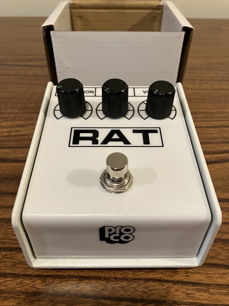 White ProCo Rat Distortion Effects Pedal