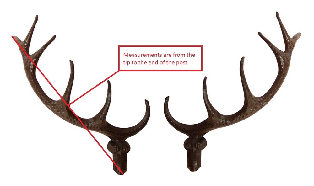 New German Made Plastic Cuckoo Clock Deer Antlers - 4 Sizes