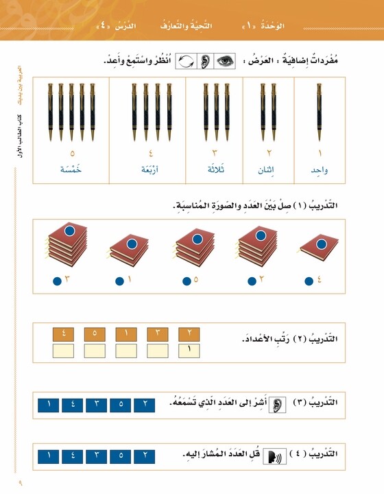 Arabic Between Your Hands: Level 1, Part 1 & 2 - العربية بين يديك - كتاب الطالب