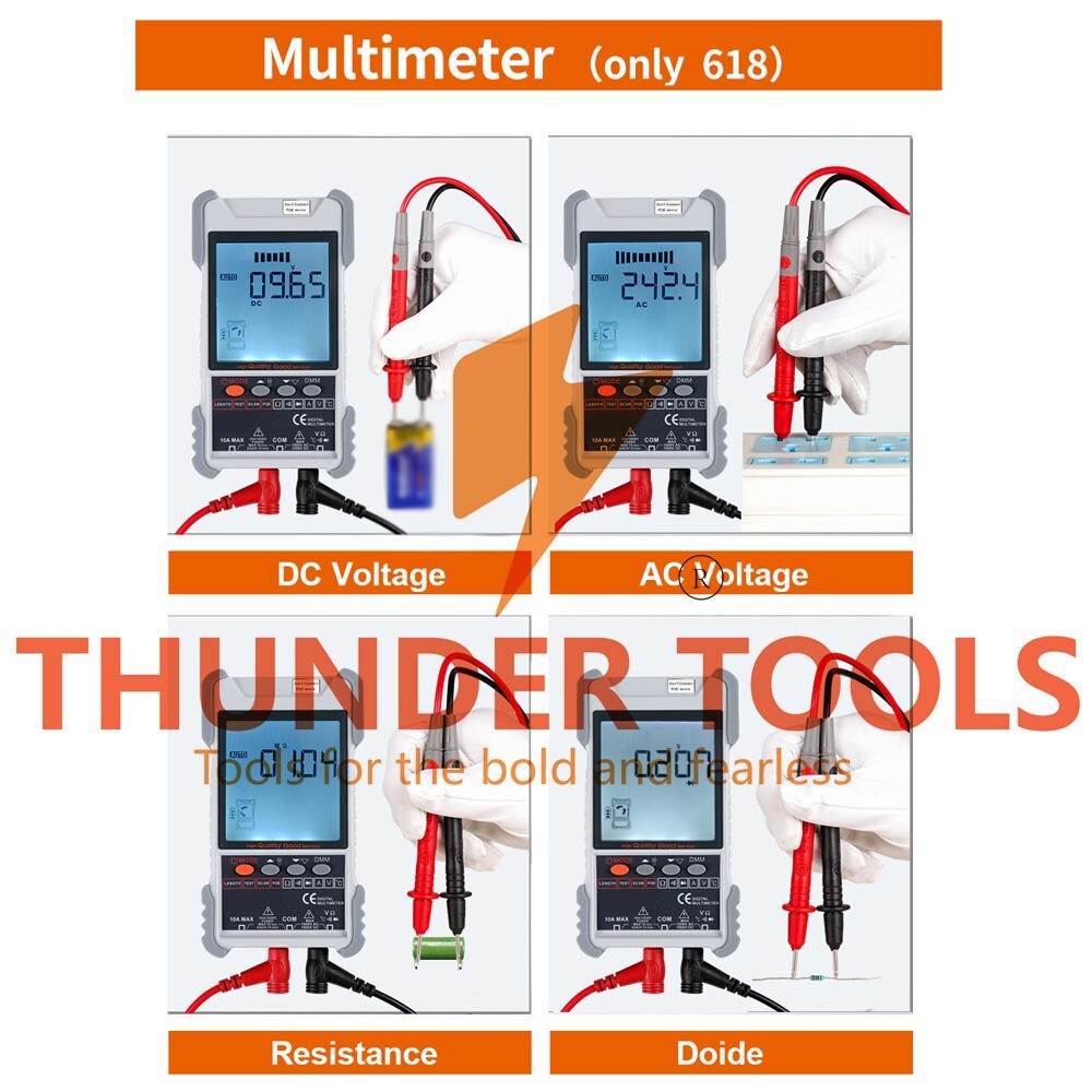 Thunder Tools ET616 Handheld Portable Network Cable Tester with LCD