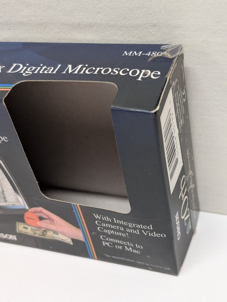 Carson Zorb 35X Digital Microscope MM-480 Camera Video Capture - Works