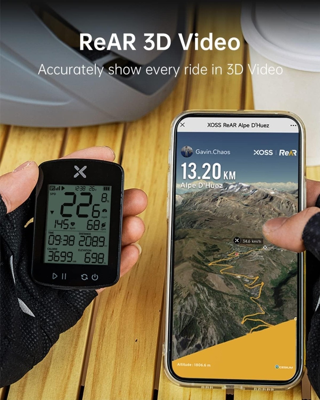 XOSS G Gen2 Smart GPS Cycling Computer Wireless, Bluetooth IPX7 NEW