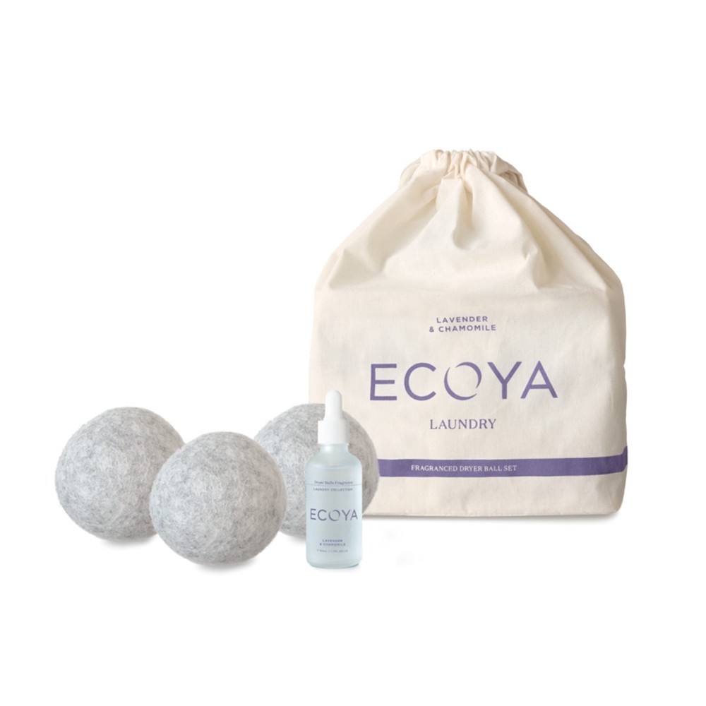 Ecoya Lavender & Chamomile Dryer Ball Set 4pce