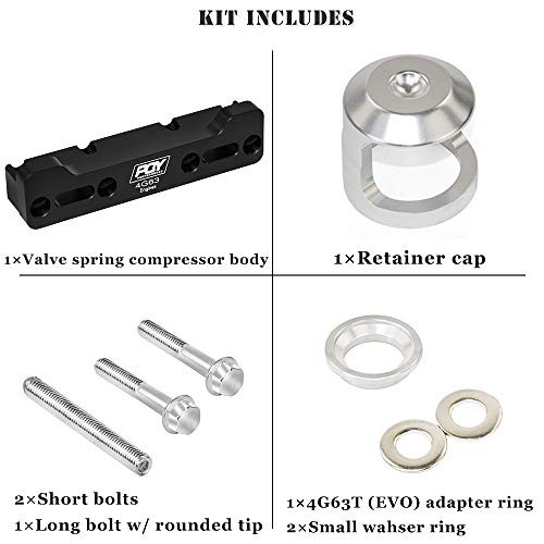 Aluminum Valve Spring Compressor Tool Removal Compatible with Mitsubishi Black