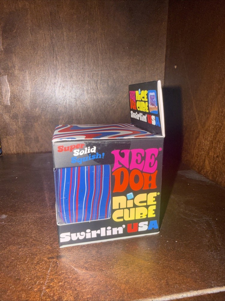 NEEDOH Nice Cube Swirlin' USA Super Solid Squish NEW