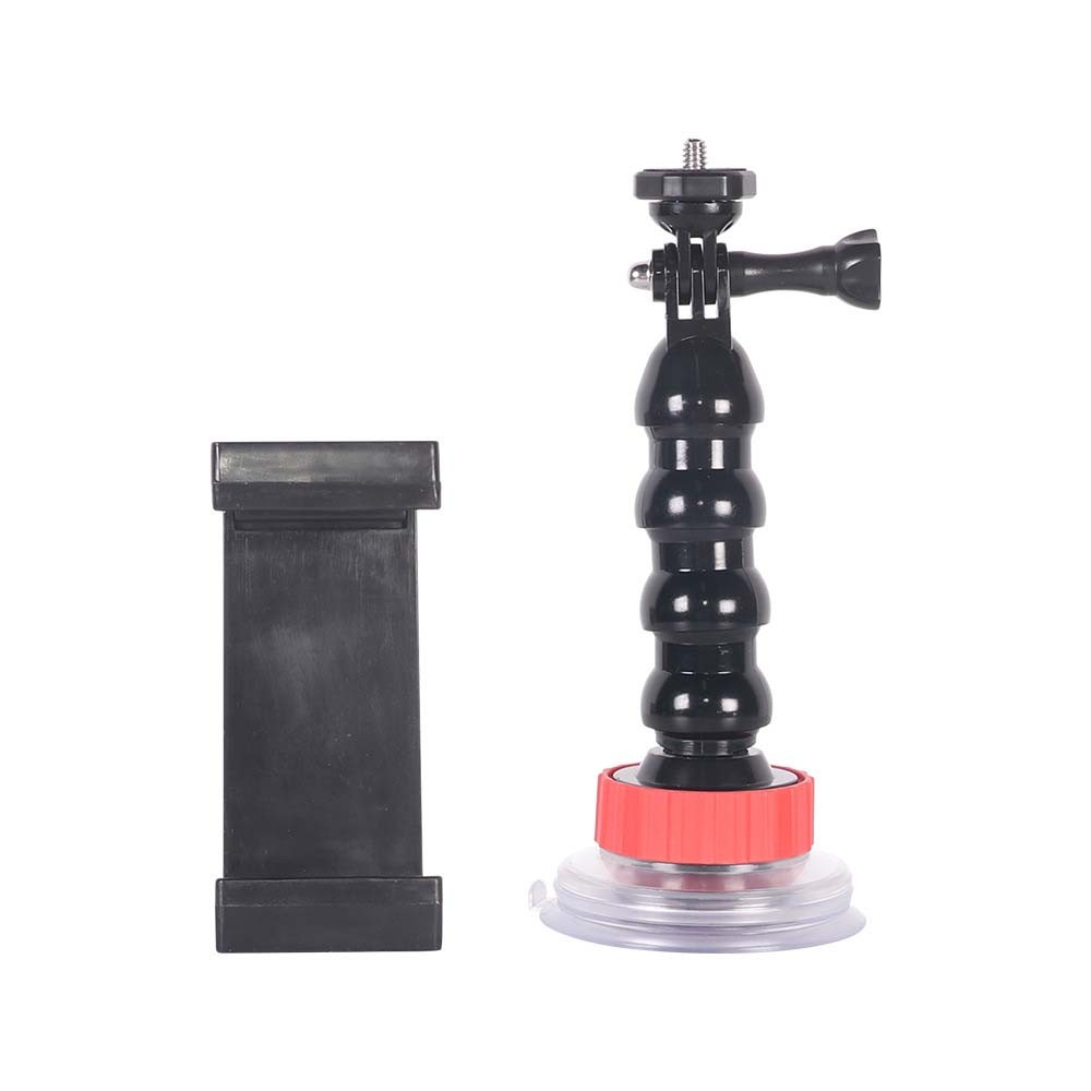High-Performance Robust Heavy-Duty Action Camera 4-Section Car Suction Cup Mount