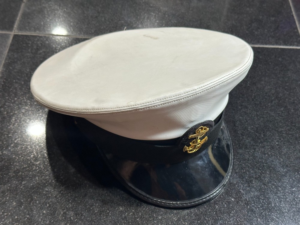 US Navy Kingform Uniform Cap Officer Service Hat Authentic