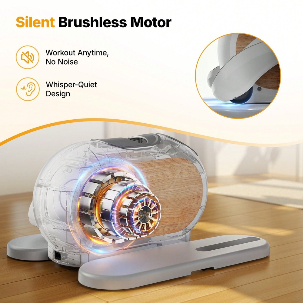 MERACH Mini Elliptical Machine For Home, Mini Steppers For Exercise-FGQA