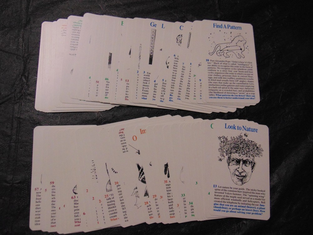 Roger Von Oech's CREATIVE WHACK PACK Card Deck "Creative Thought Workshop" 1992