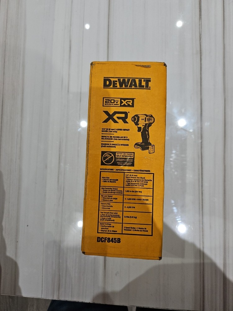 DEWALT DCF845B 20V Impact Driver - Black