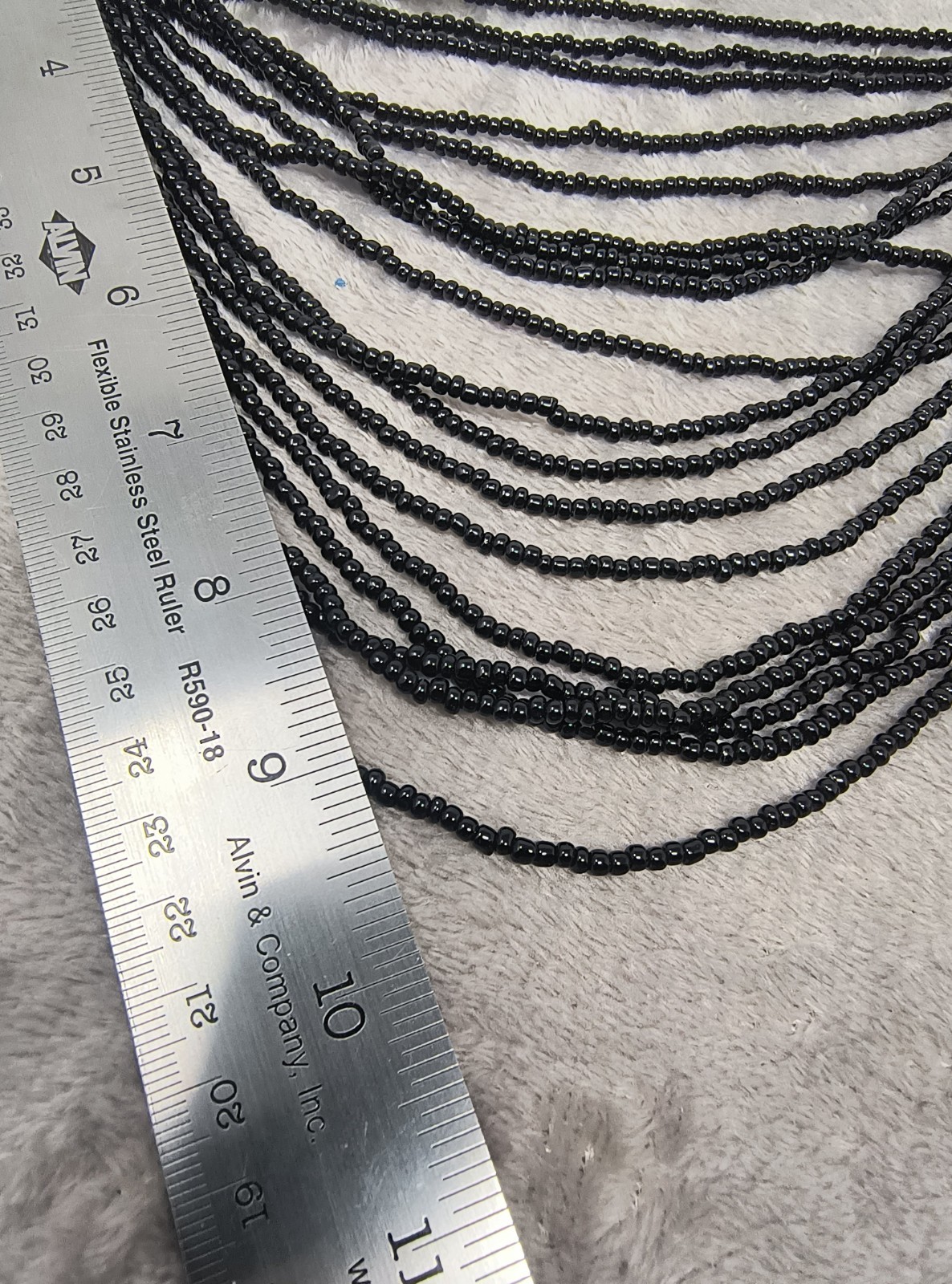 Modern Vintage Philippine Filipino Mindanao T'Boli Beaded Bib Necklace