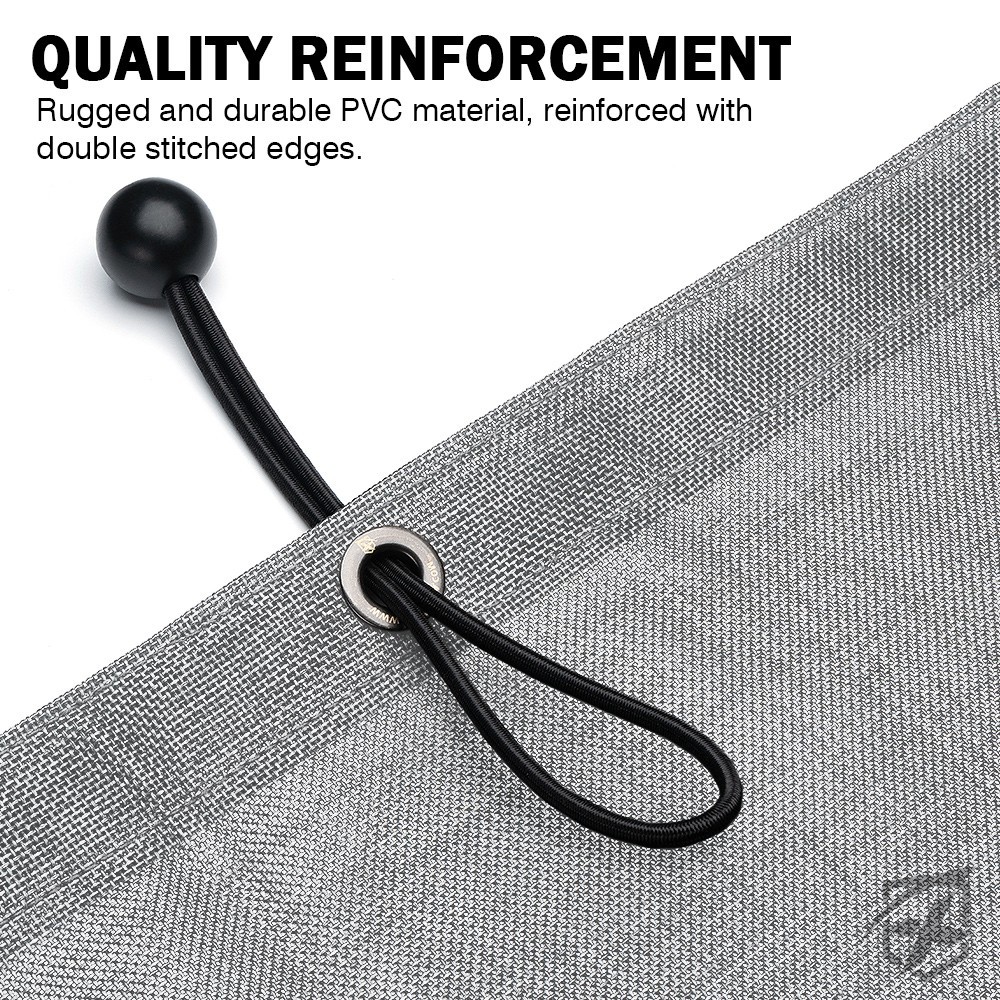 Sunshade Mesh Shade Top Cover Anti-UV for 07-18 Jeep Wrangler JKU w/ Storag Bag