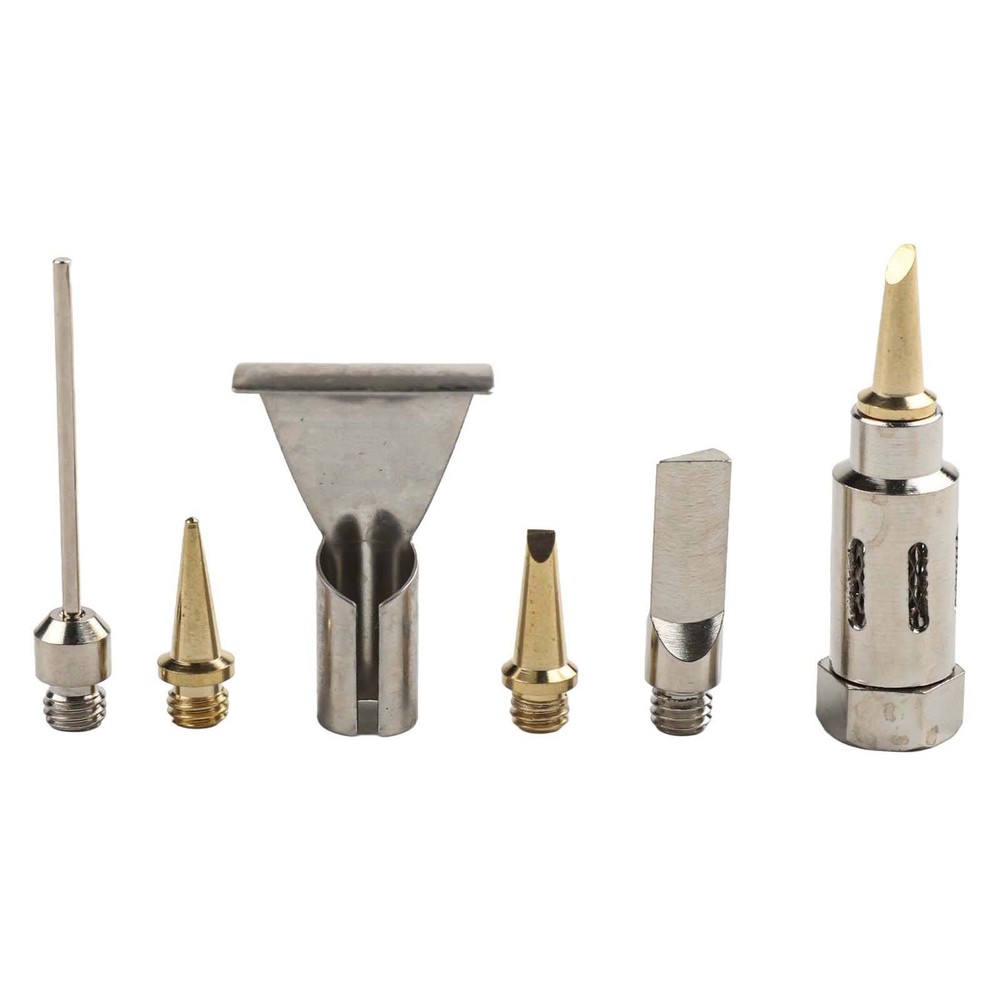 Portable 6PCS Metal Soldering Iron Tips for Efficient Welding Projects