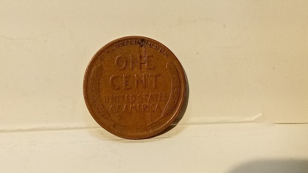 1924 Lincoln Wheat Cent Lamination Error Coin