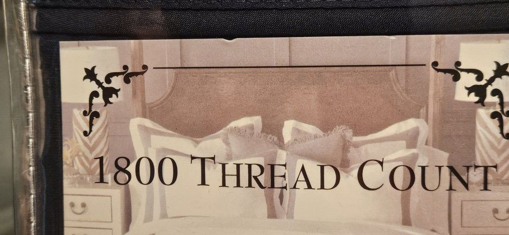 Cozzzy Comfy 1800 Thread Count Navy Blue Standard Pillowcase Set