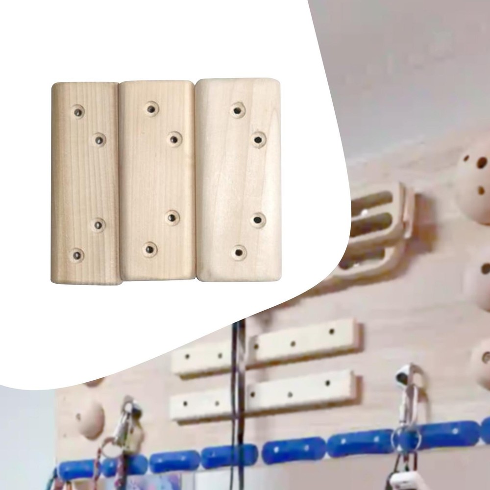 3x Climbing Hangboard Pull up Fingerboard Upper Body Workout Lightweight Rock