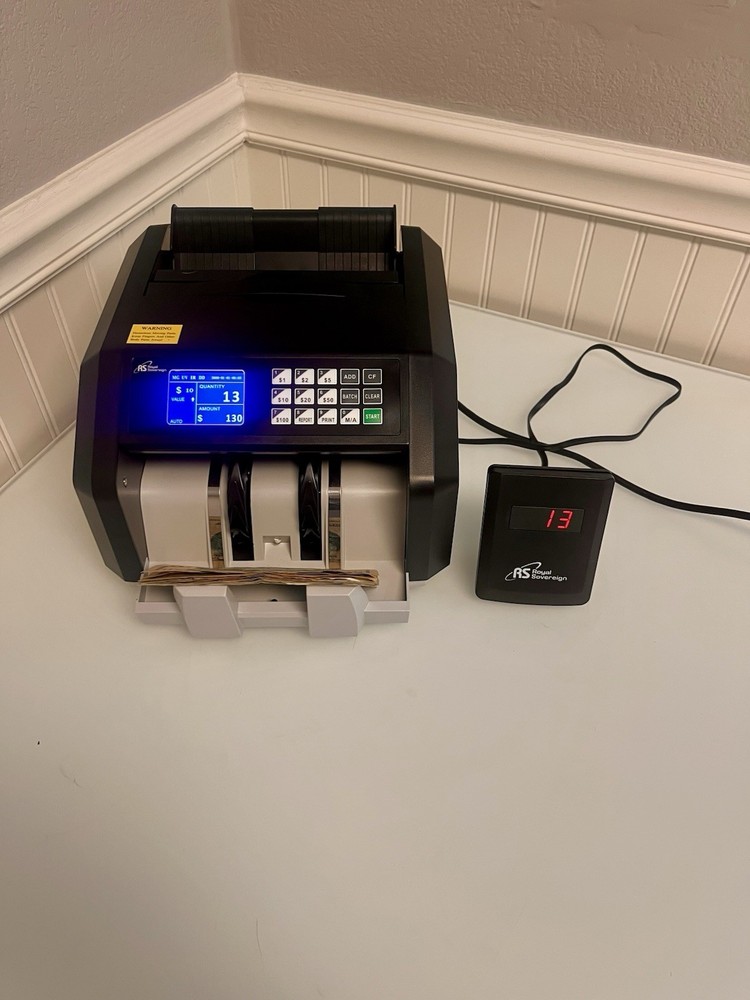 Royal Sovereign Load Bill Counter with 3 Phase Counterfeit Detection- Tested