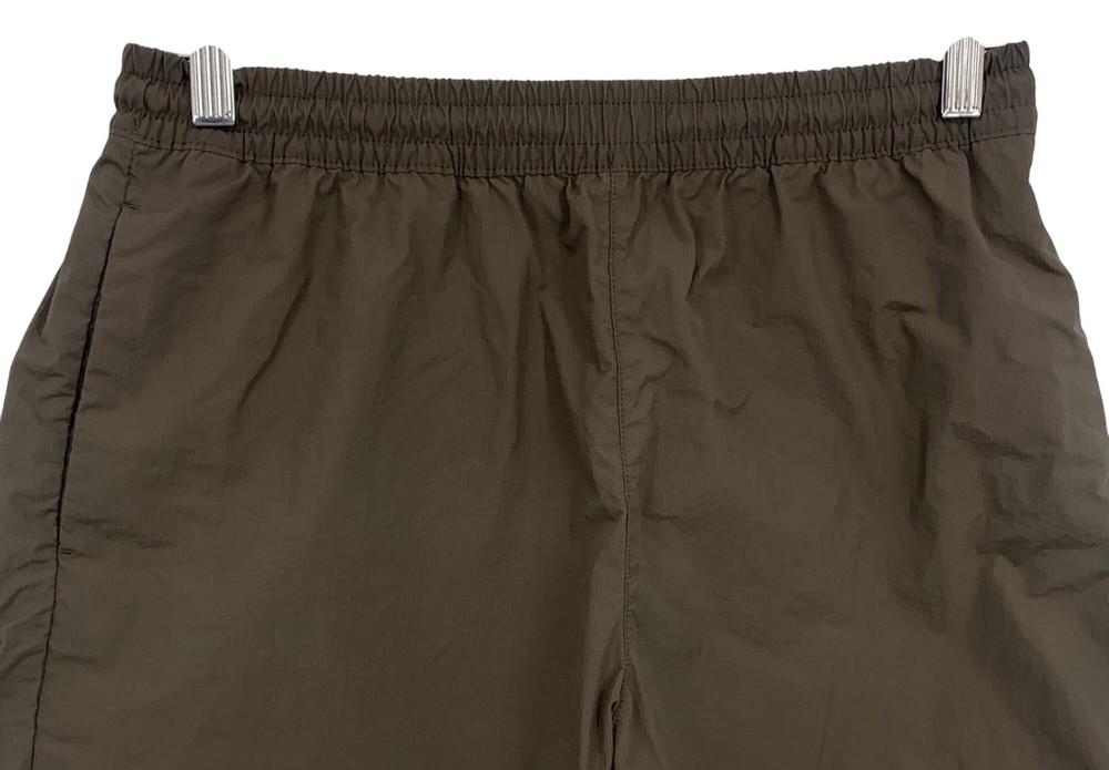 Feature Mens Brown Athletic Short Size Medium M Athleisure Training Pocket EUC