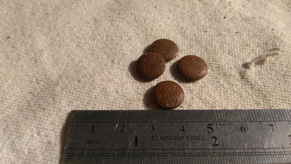 WW2 German buttons from trenches