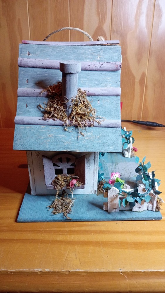 Bird House Cottage Cabin Handmade