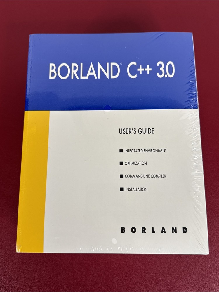 NEW lot 4 Borland C++ 3.0 User's Guides Programmer’s Library Reference Utilities
