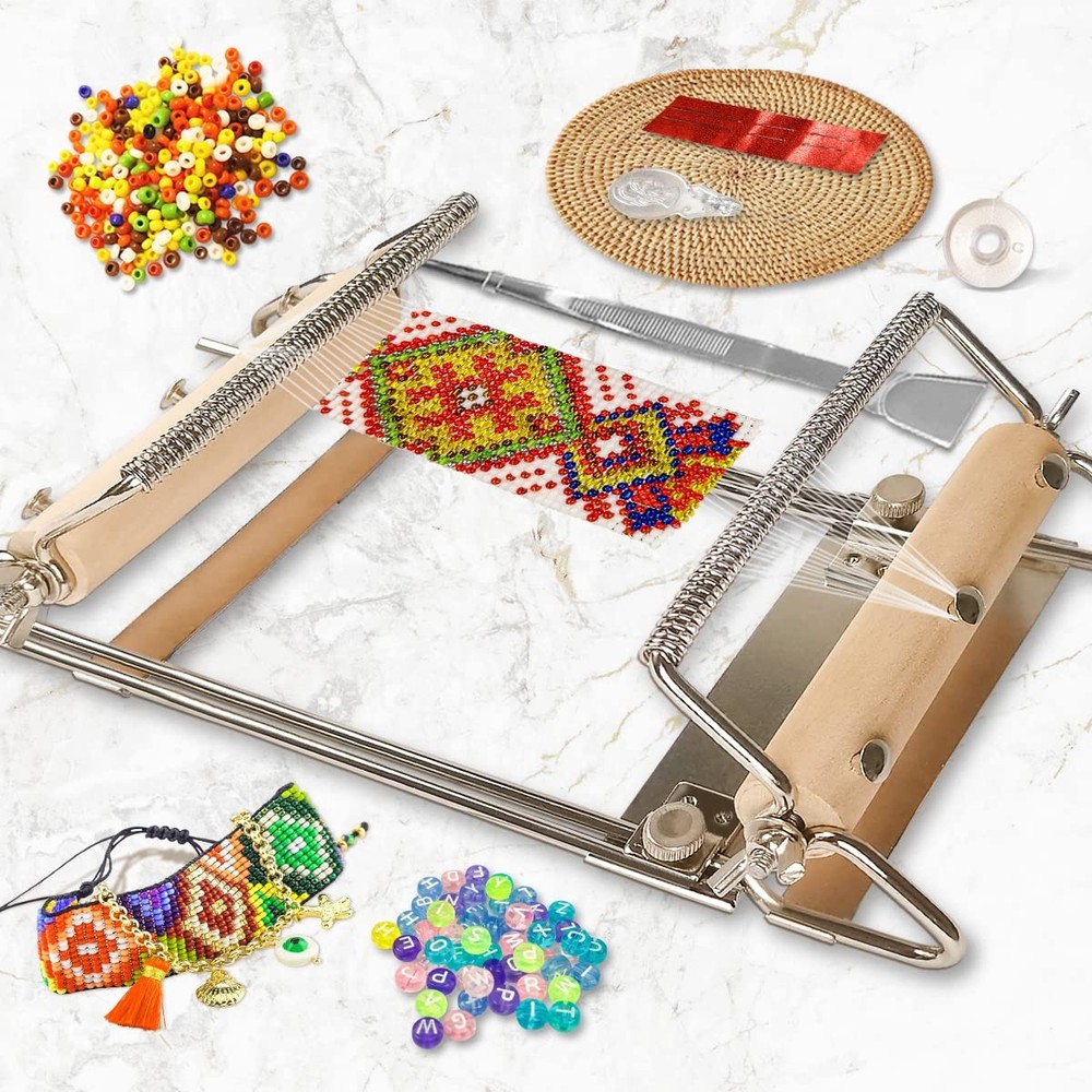 hobbyworker The Third Generation Beading Loom Kit with 9"-16", Picture Show