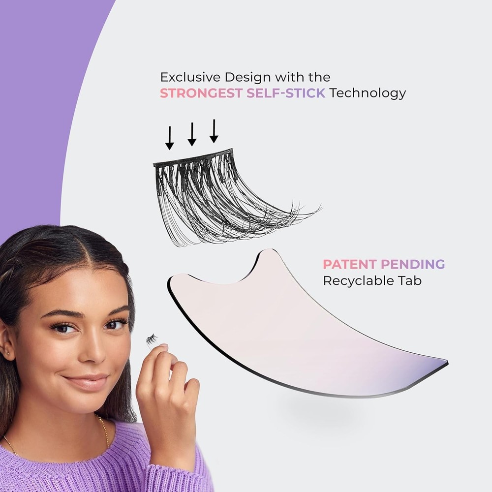 Self-Adhesive Easy Tab Eyelashes – Quick Volume Enhancement in 5mm-9mm Sizes