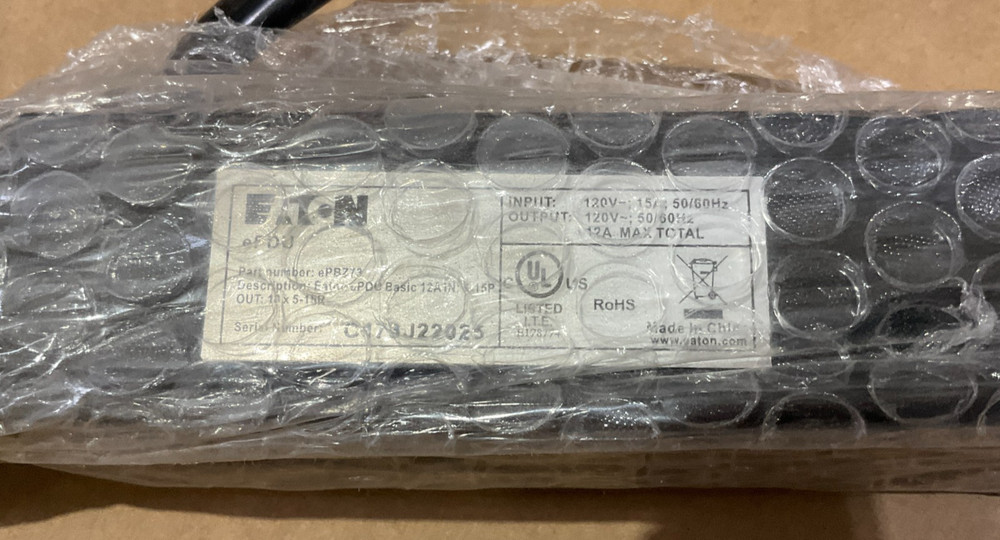 Eaton Basic Electrical Power Distribution Unit Rack EPBZ73 ✅❤️️✅❤️️✅ NEW!