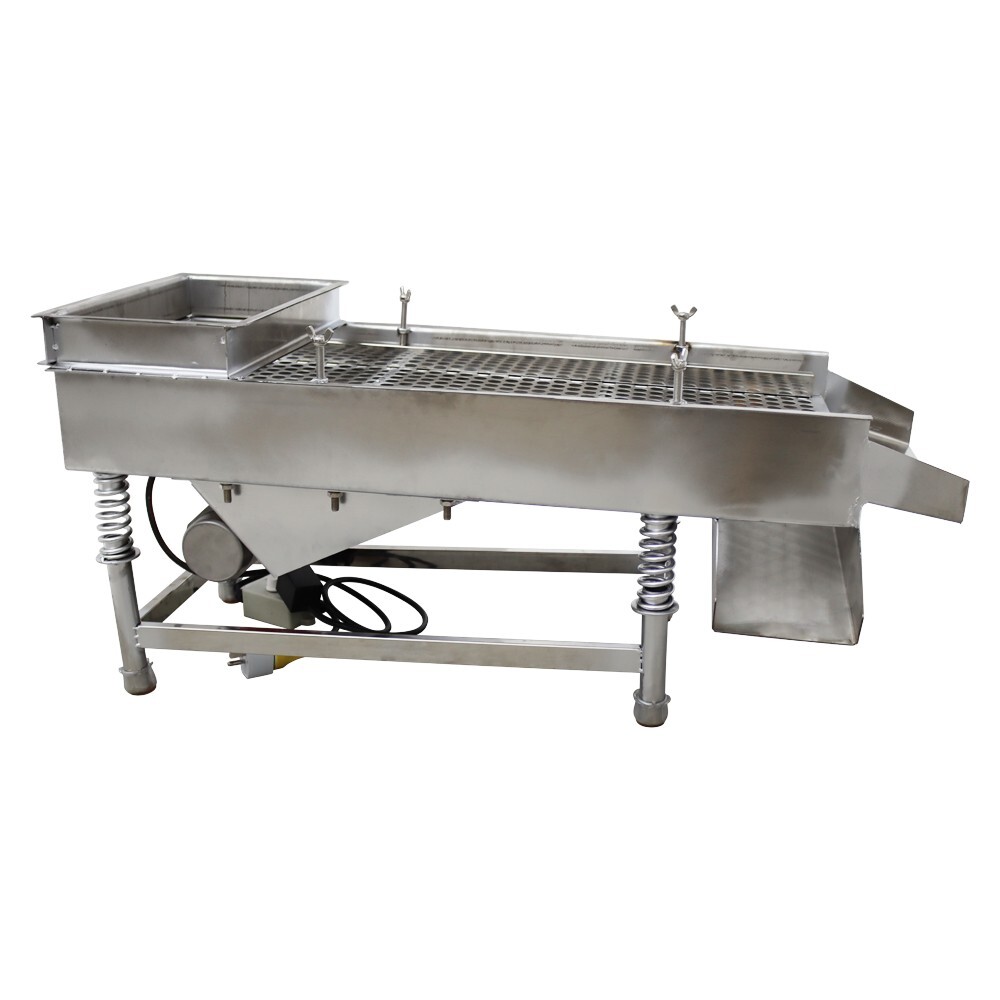 Easy Operation 15mmSieve Electric Linear Vibrating Screen One Layer JG30-75 110V