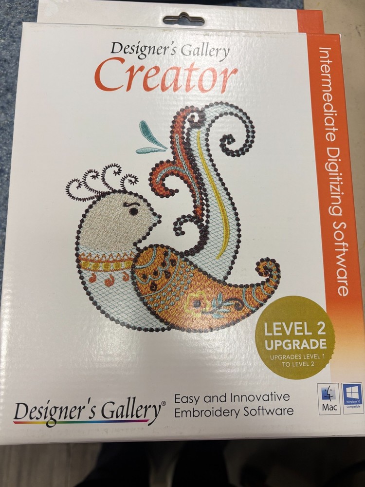 DESIGNER'S GALLERY CREATOR INTERMEDIATE DIGITIZING SOFTWARE LEVEL 2 UPGRADE EMBR